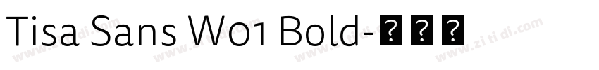 Tisa Sans W01 Bold字体转换